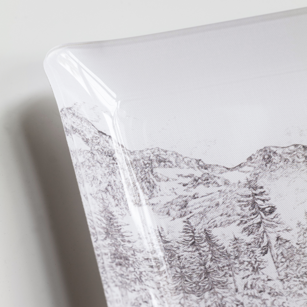 Acryltablett Winterlandschaft Fusain Lac - 2 Acryltablett Winterlandschaft Fusain Lac - 2