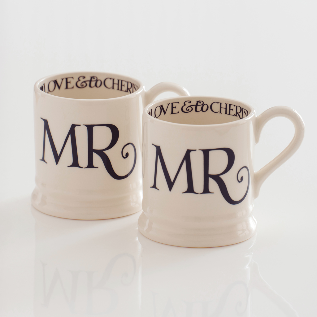 Emma Bridgewater Mugs Mr & Mrs 2er-Set - 4 Emma Bridgewater Mugs Mr & Mrs 2er-Set - 4