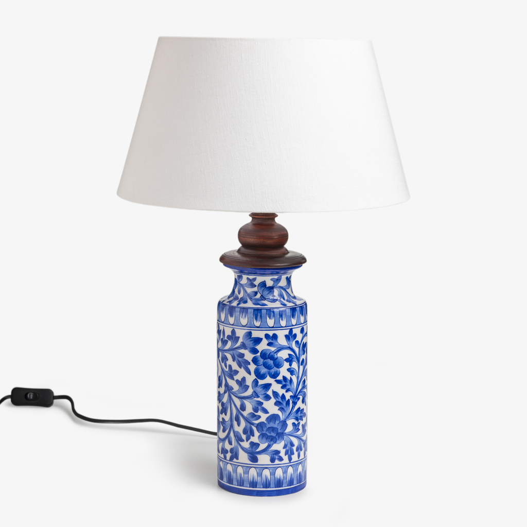 Tischlampe Blue Pottery