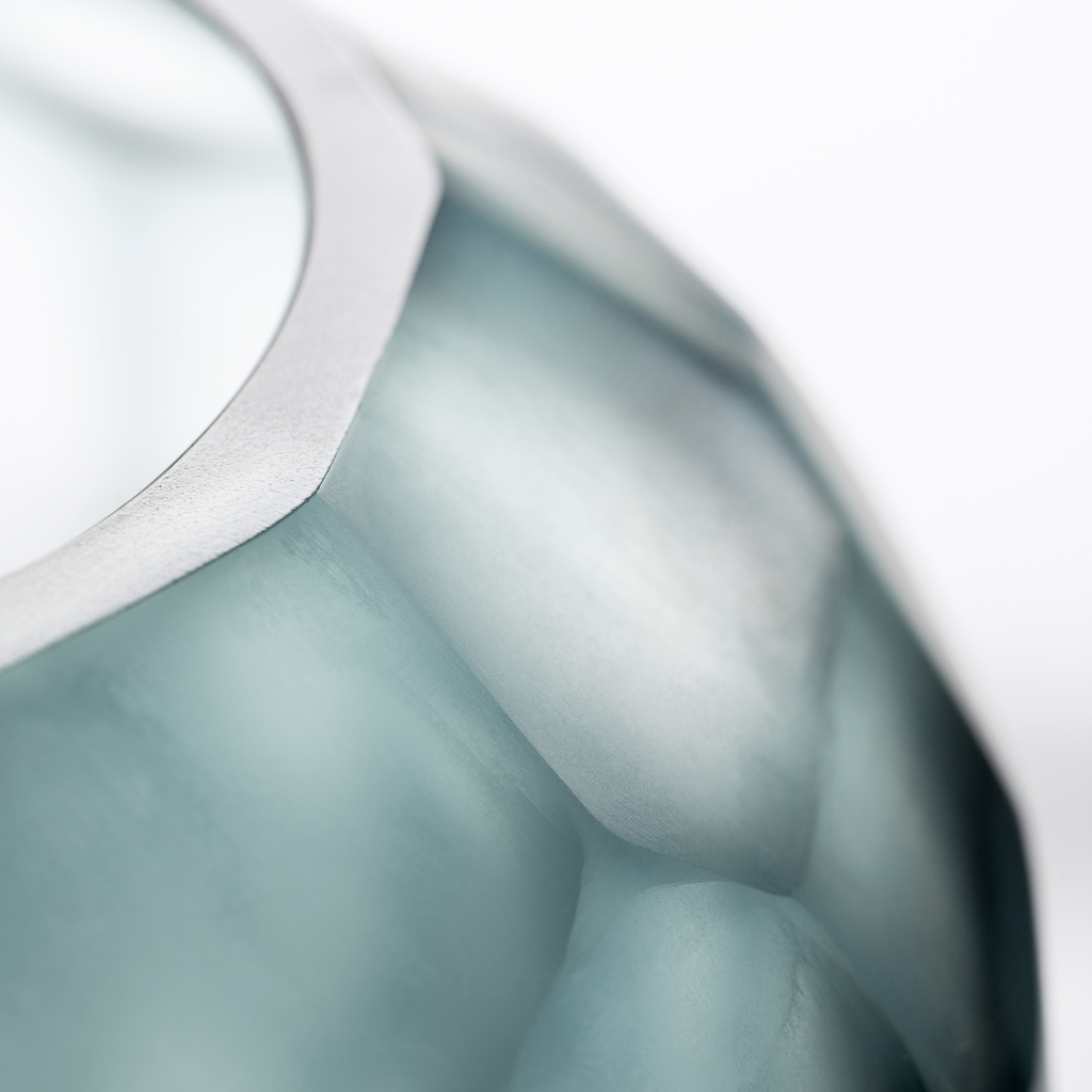 Vase Cocoon Ozeanblau - 3