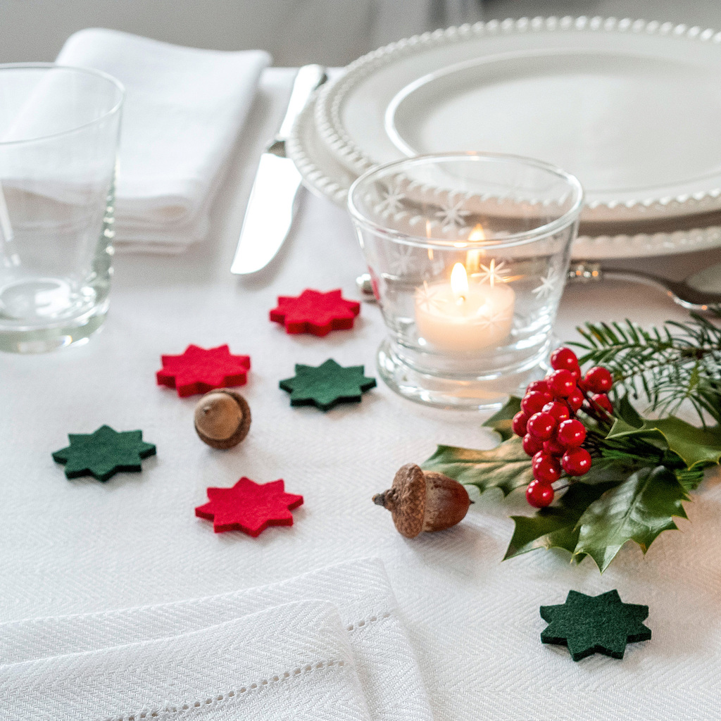 Streusterne aus Filz Streusterne aus Filz