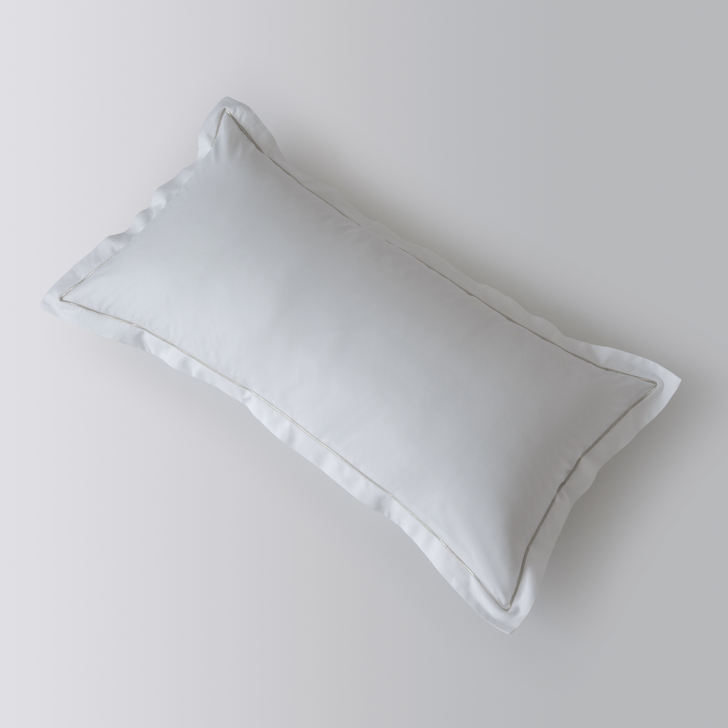 Baumwollsatinbettwäsche Nyx Perlweiß 40 x 80 cm Baumwollsatinbettwäsche Nyx Perlweiß 40 x 80 cm