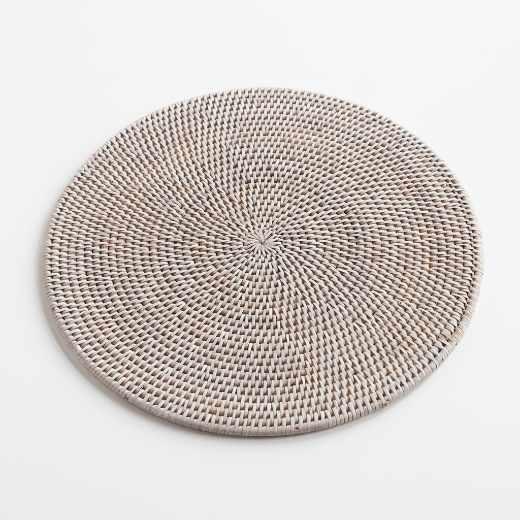 Tischset rund Rattan Hell Tischset rund Rattan Hell