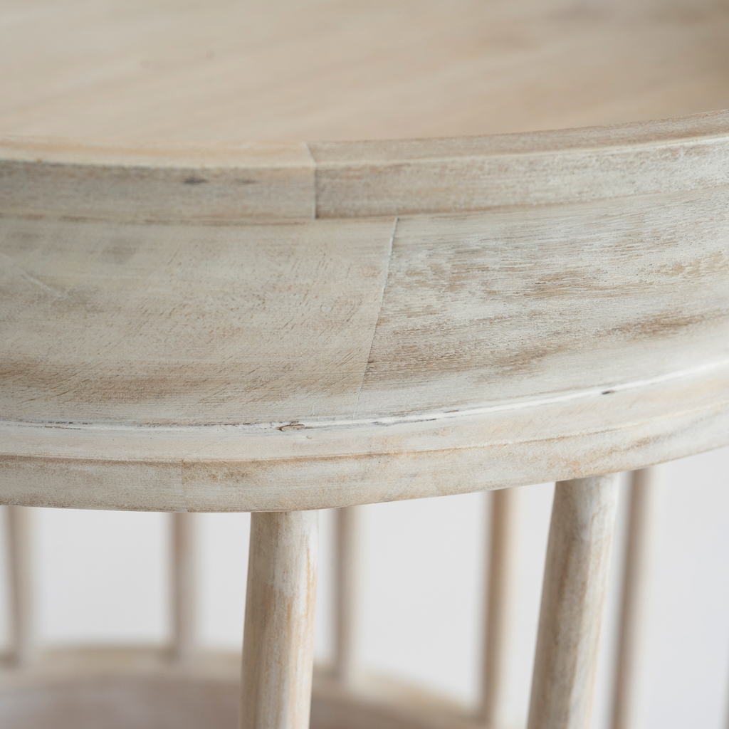 Beistelltisch Cage Mango geweißt - 3 Beistelltisch Cage Mango geweißt - 3