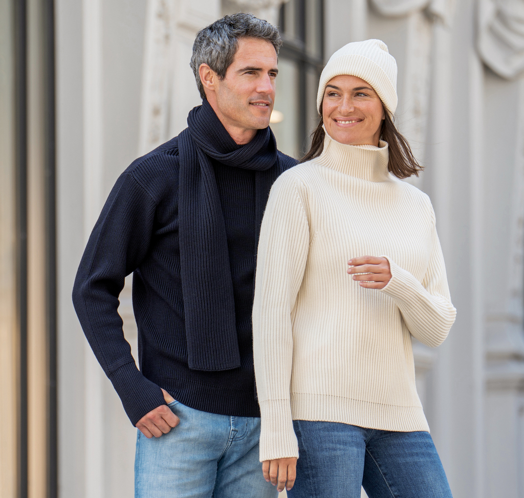 Andersen-Andersen Rollkragenpullover Navy Gr. M Andersen-Andersen Rollkragenpullover Navy Gr. M