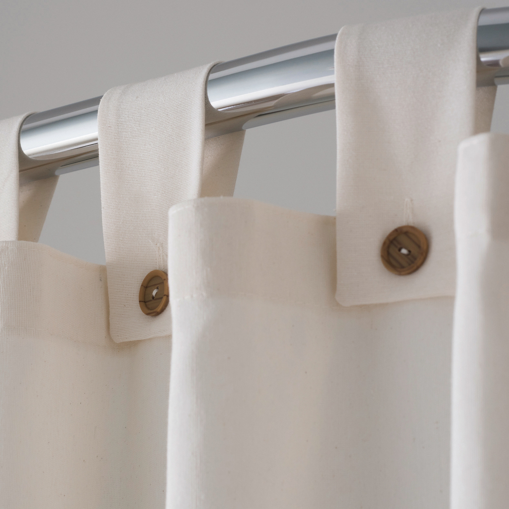 Duschvorhang mit Schlaufen - 2 Duschvorhang mit Schlaufen - 2