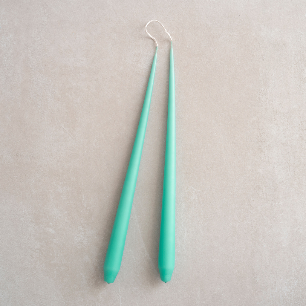 4 Ester & Erik Spitzkerzen Dark Turquoise Green 4 Ester & Erik Spitzkerzen Dark Turquoise Green