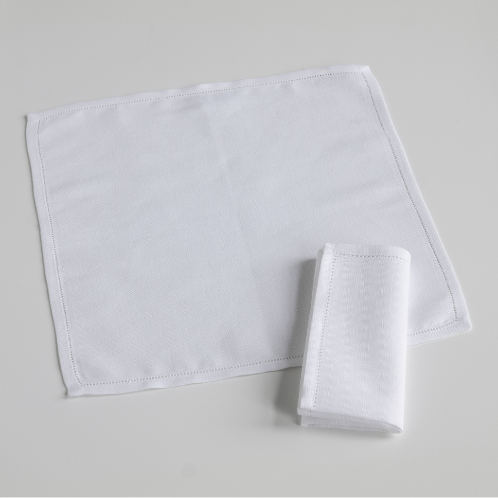 Busatti Serviette 40 x 40 cm Weiß Busatti Serviette 40 x 40 cm Weiß