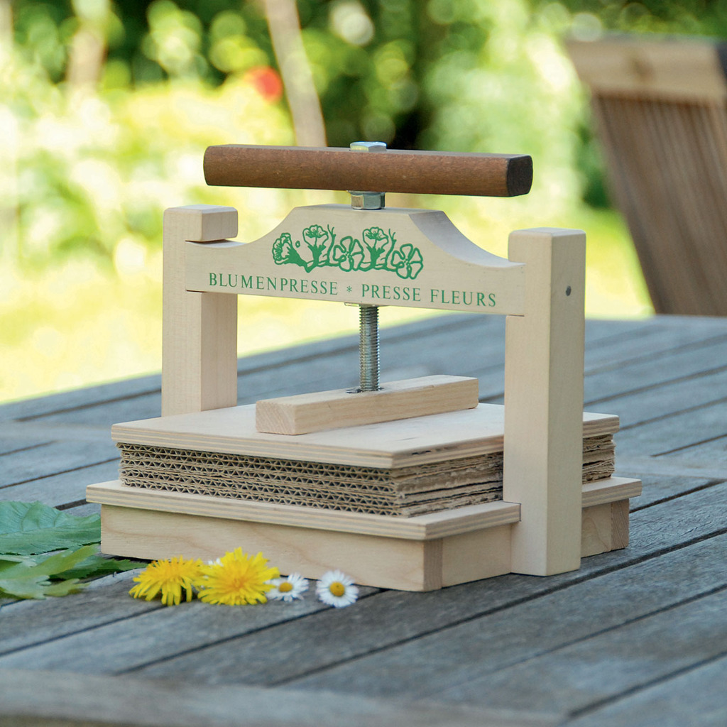 Spindel-Blumenpresse Spindel-Blumenpresse