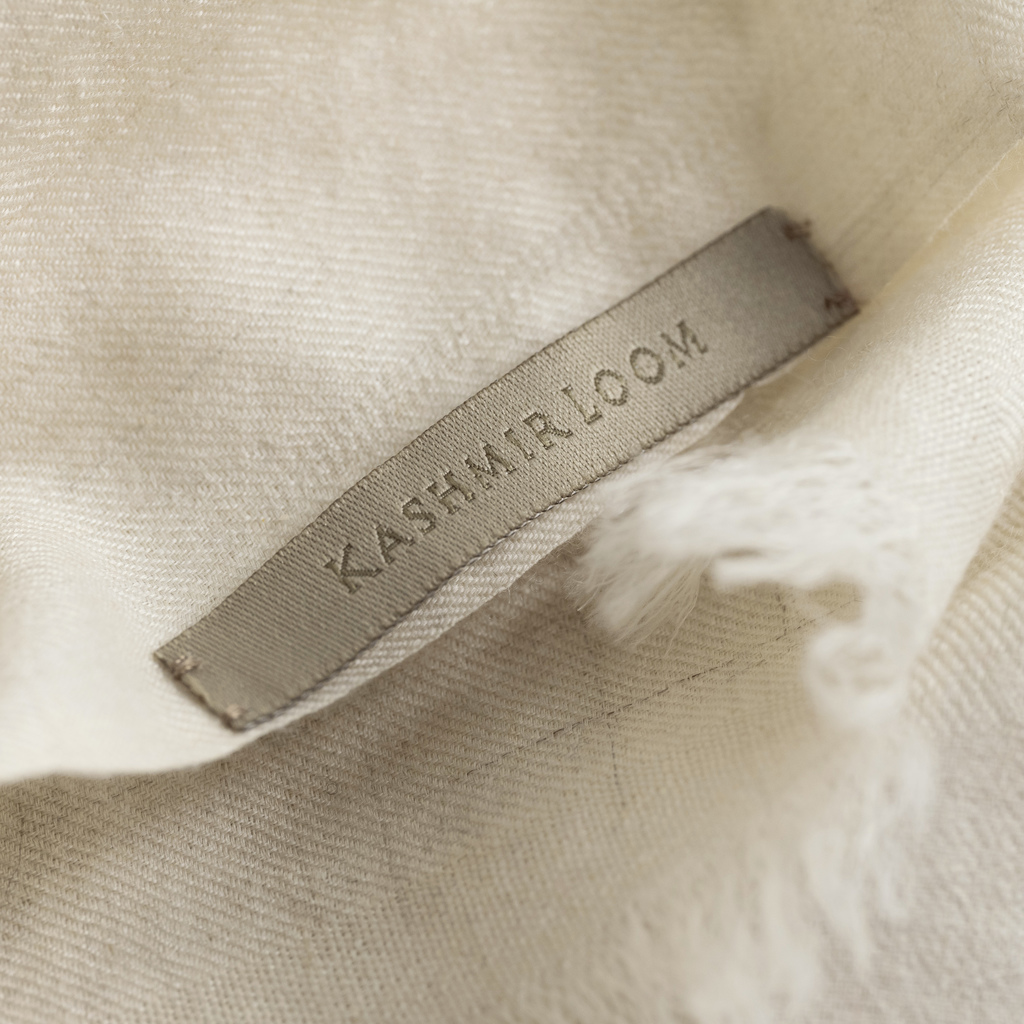 Kashmir Loom x Torquato Pashmina-Schal Ivory - 4 Kashmir Loom x Torquato Pashmina-Schal Ivory - 4