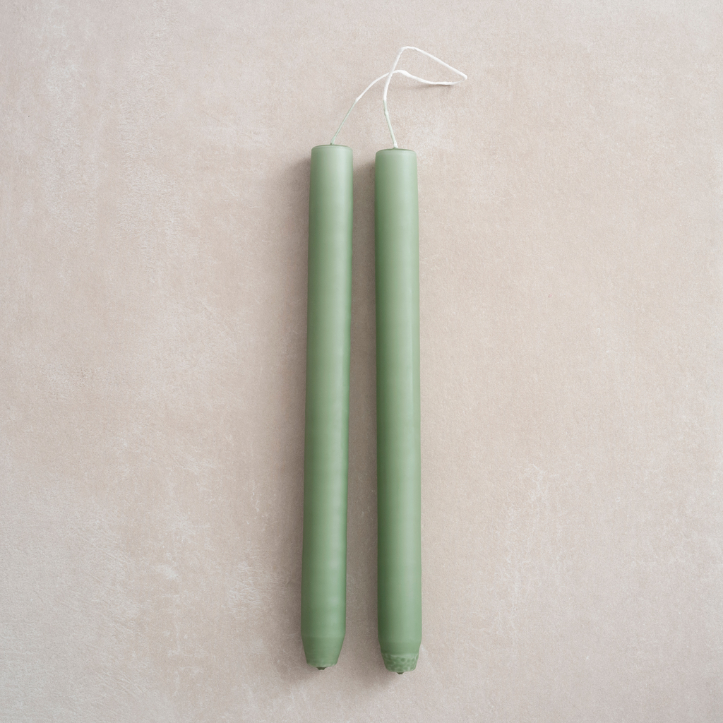 4 Ester & Erik zylindrische Kerzen Pale Green
