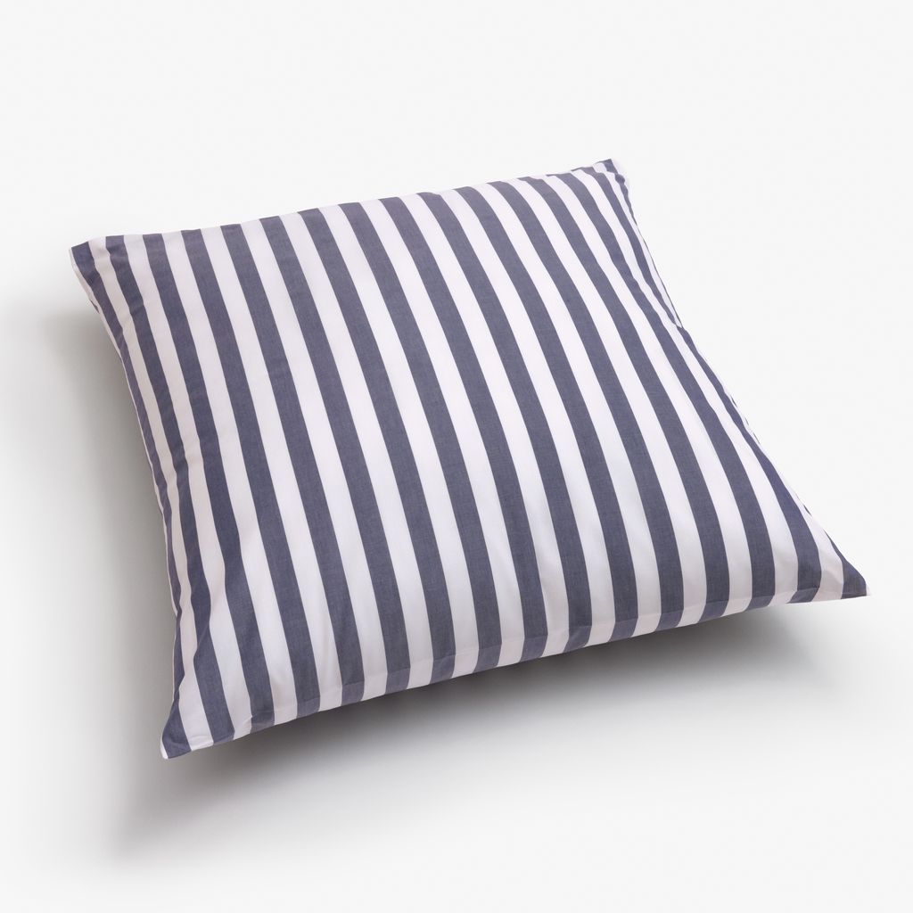 Kissenbezug Liselund Blockstreifen Marine 80 x 80 cm