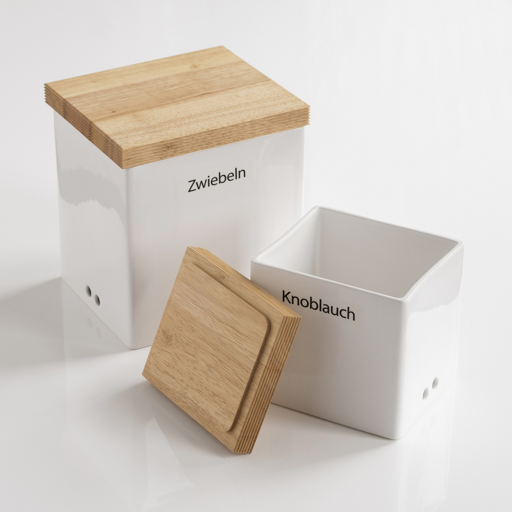 Kaffee-Vorratsdose mit Holzdeckel - 5