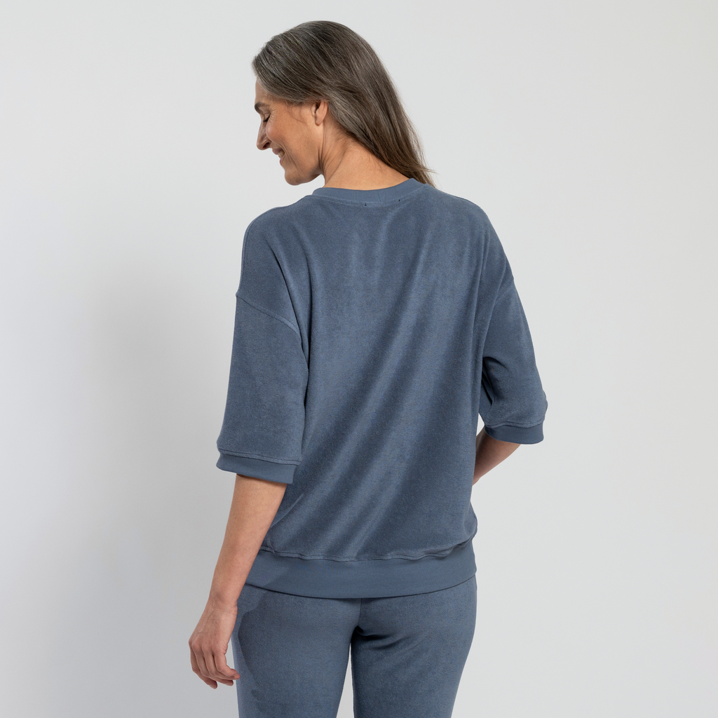 Sunday in Bed X Torquato Shirt Ivy Frottee Dusty Blue L - 3