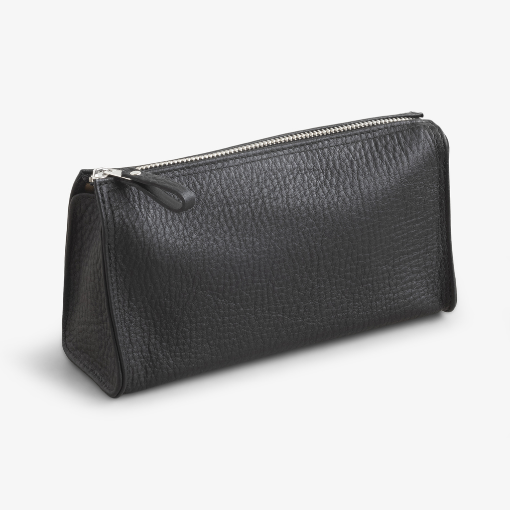Hammann Kosmetiktasche Kalbsleder Schwarz