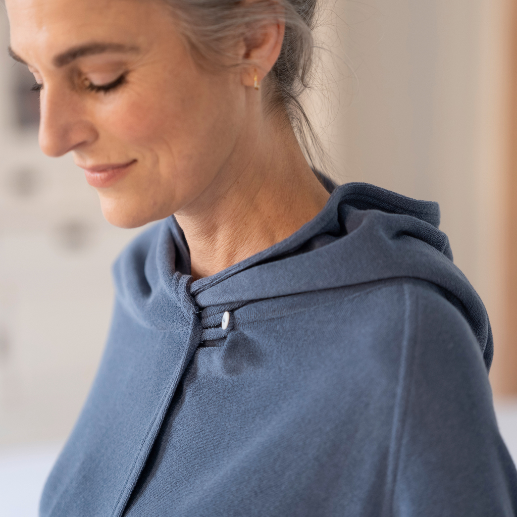 Sunday in Bed X Torquato Bademantel Linda Dusty Blue M - 4