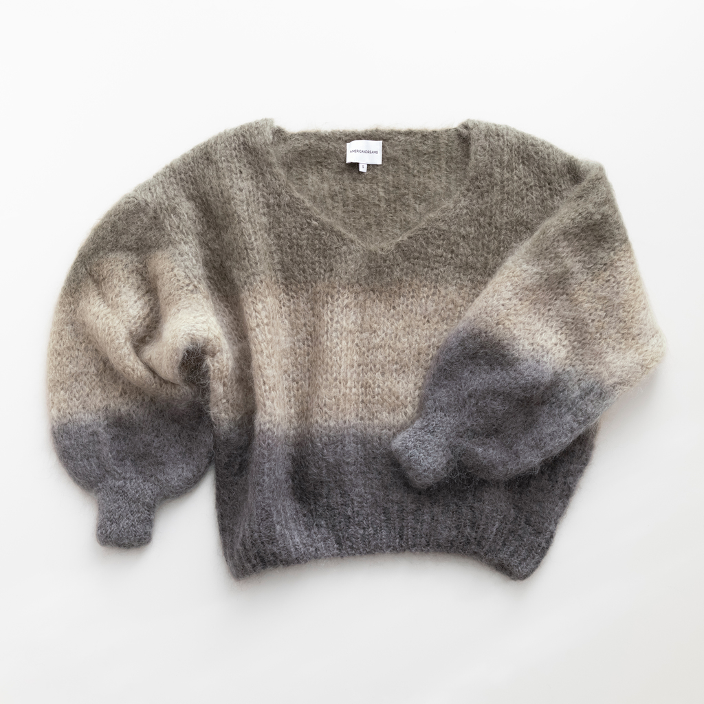Americandreams Mohair-Pullover Milana Ombre XL Americandreams Mohair-Pullover Milana Ombre XL