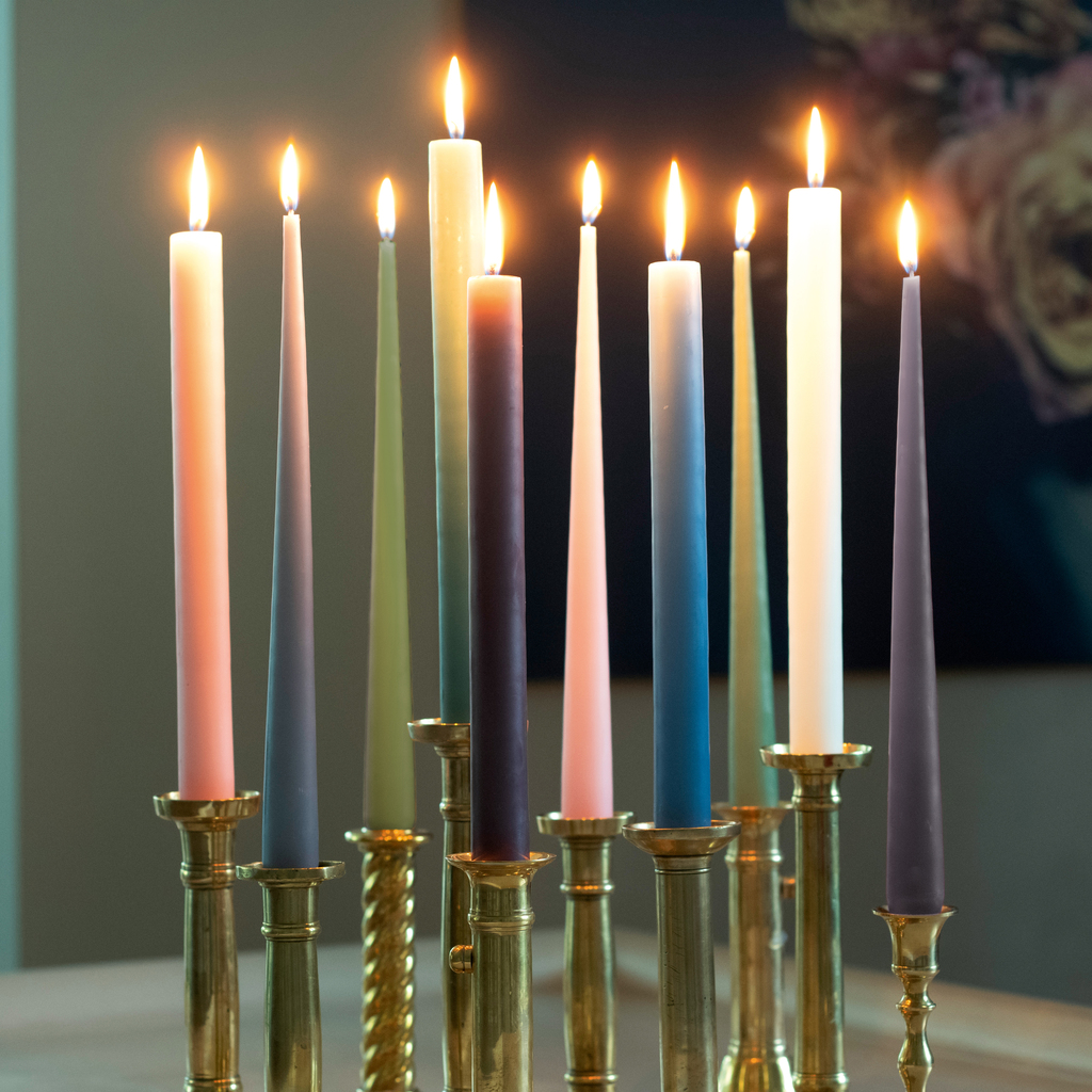 Ester & Erik zylindrische Kerzen Pink 4er-Set - 3