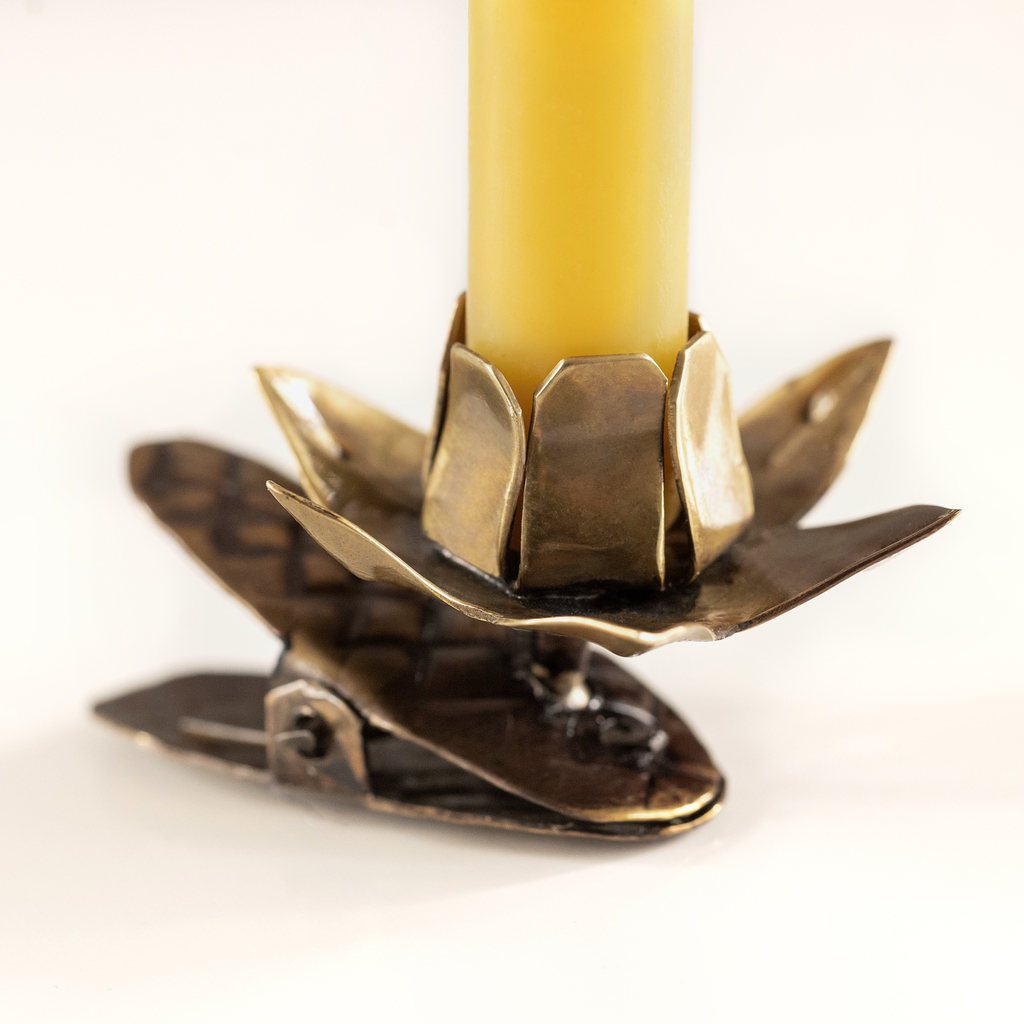 5 Christbaum Kerzenhalter Lotusblüte - 2 5 Christbaum Kerzenhalter Lotusblüte - 2