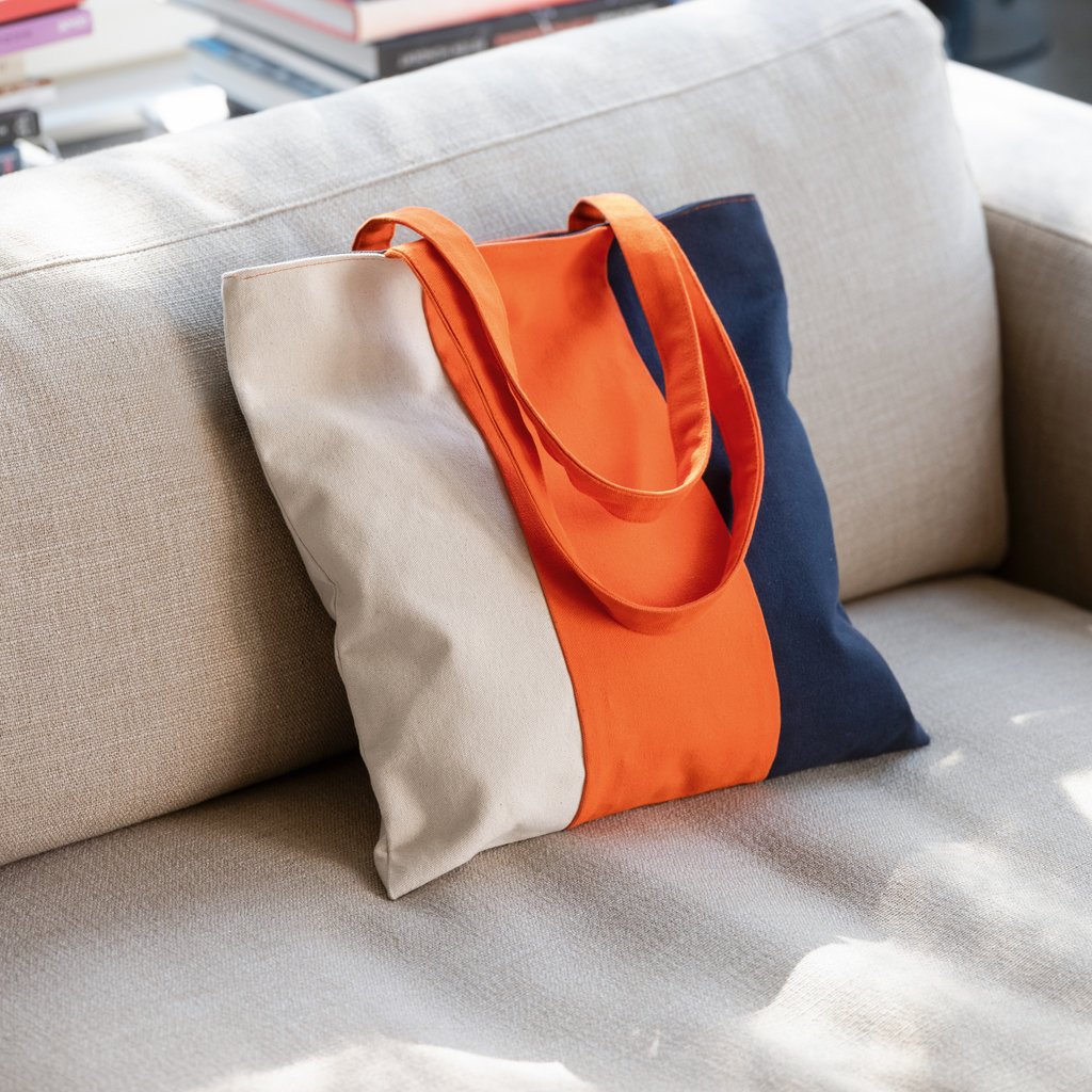 Canvas Tote Bag Tricolore