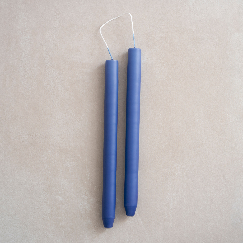 4 Ester & Erik zylindrische Kerzen Blue 4 Ester & Erik zylindrische Kerzen Blue