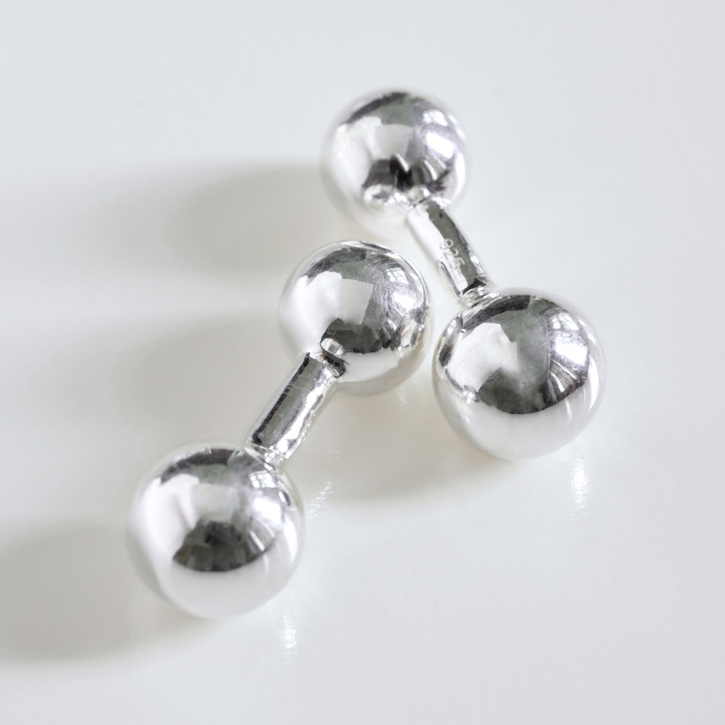 Manschettenknöpfe Balls Sterlingsilber - 3 Manschettenknöpfe Balls Sterlingsilber - 3