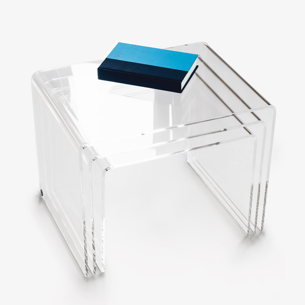 Acryl-Beistelltische 3er-Set Klar - 2 Acryl-Beistelltische 3er-Set Klar - 2