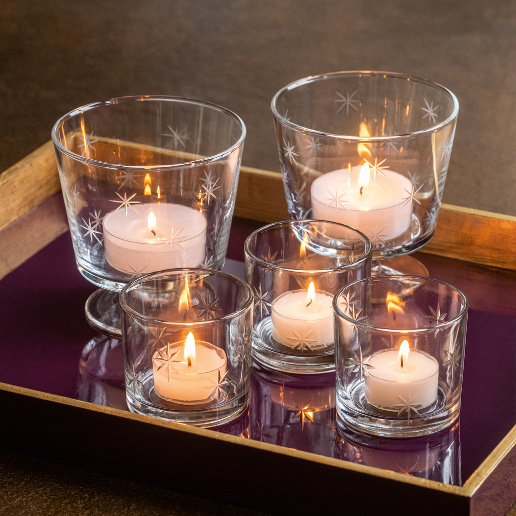 Windlichter mit Sternen 3er-Set - 2 Windlichter mit Sternen 3er-Set - 2