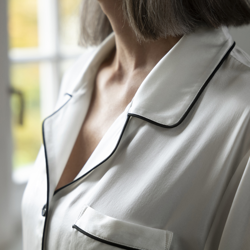 Seidenpyjama Cremeweiss - 4 Seidenpyjama Cremeweiss - 4