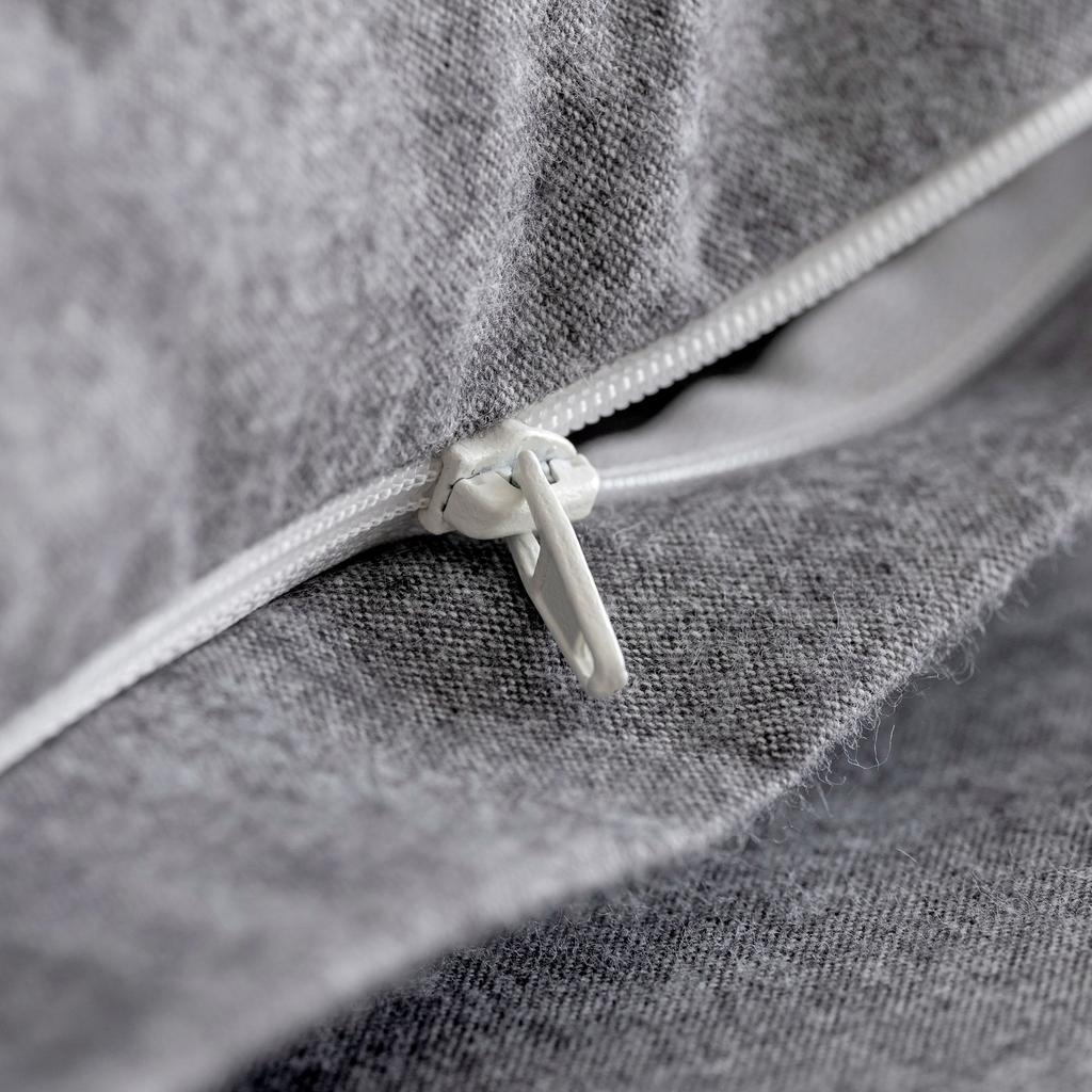 Flanellbettwäsche Smilla Grau 40 x 40 cm - 4 Flanellbettwäsche Smilla Grau 40 x 40 cm - 4