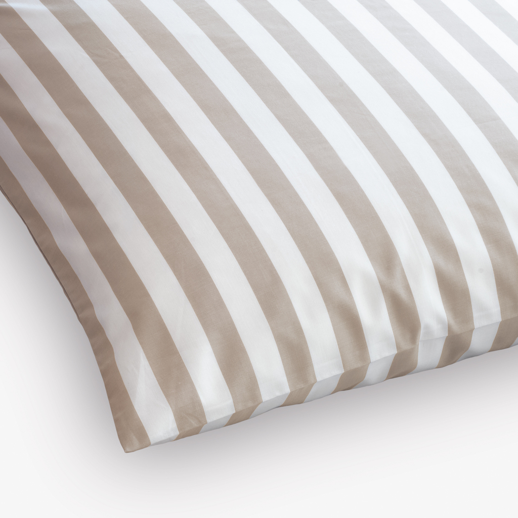 Bettbezug Liselund Blockstreifen Beige 155 x 220 cm Bettbezug Liselund Blockstreifen Beige 155 x 220 cm