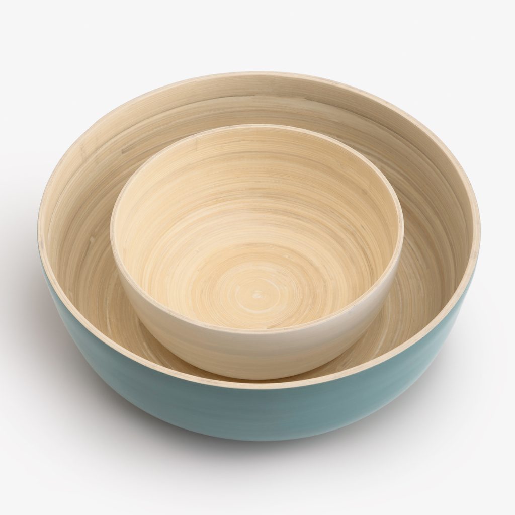 Bambusschüssel Babol 30 cm Weiß - 3 Bambusschüssel Babol 30 cm Weiß - 3