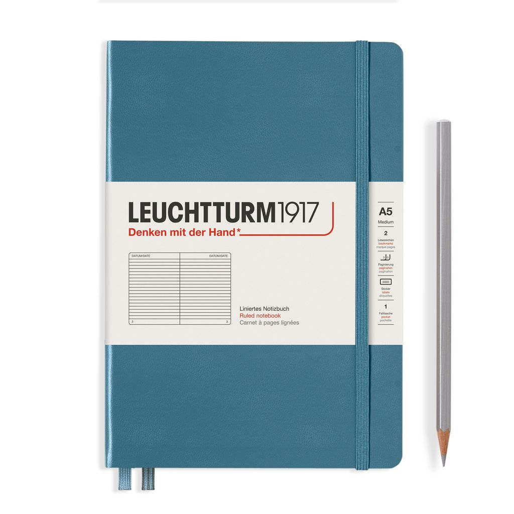 Leuchtturm1917 Notizbuch A5 liniert Stone Blue Leuchtturm1917 Notizbuch A5 liniert Stone Blue