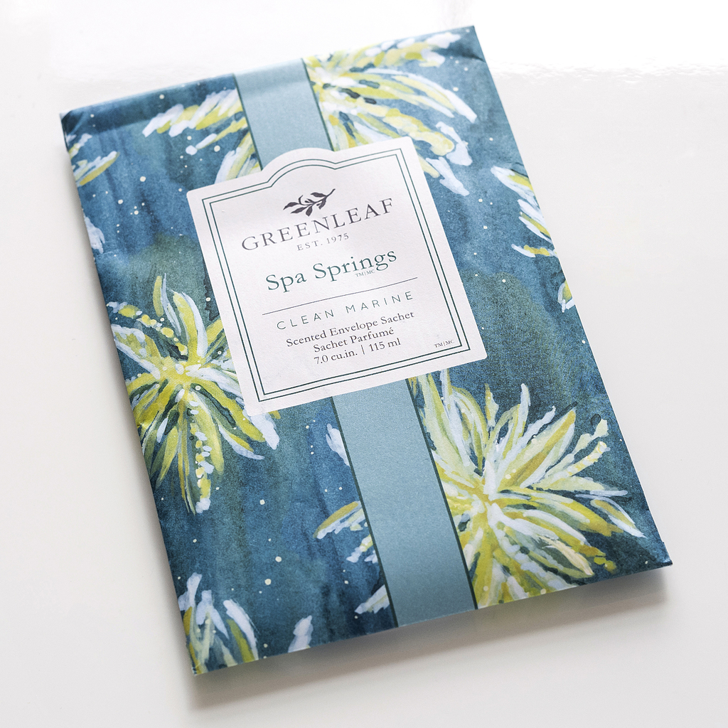 Green leaf Duftumschläge Spa Springs