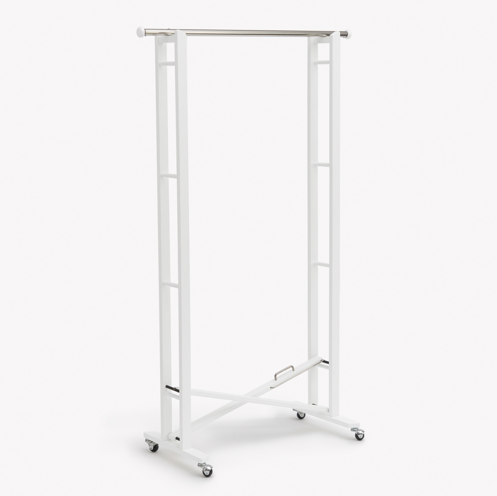Mobiler Garderobenständer Västergard weiß Mobiler Garderobenständer Västergard weiß