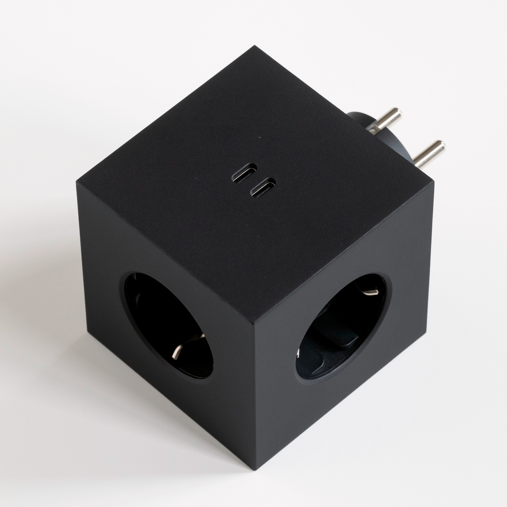 Mehrfachstecker Square 2 ohne Kabel Weiß Mehrfachstecker Square 2 ohne Kabel Weiß