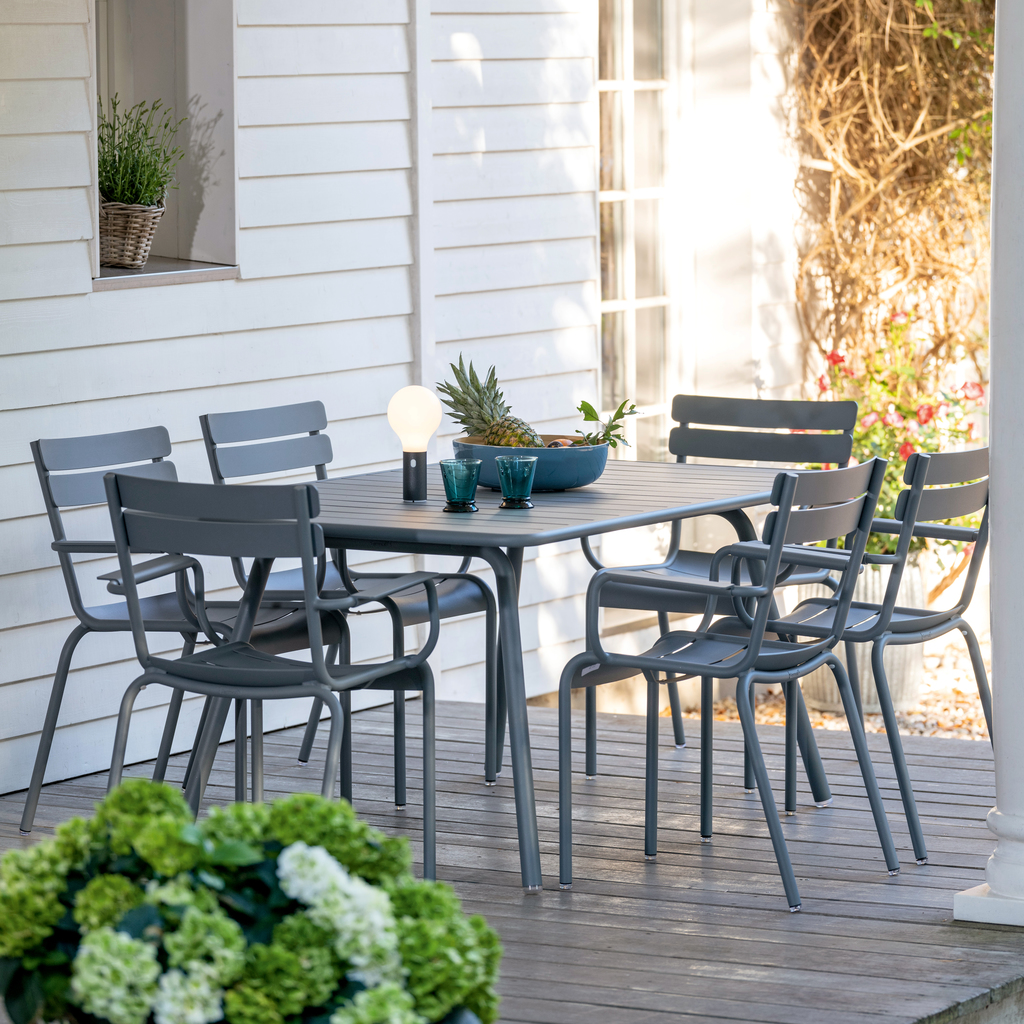 Fermob Gartentisch Luxembourg 165x100 Gewittergrau Fermob Gartentisch Luxembourg 165x100 Gewittergrau