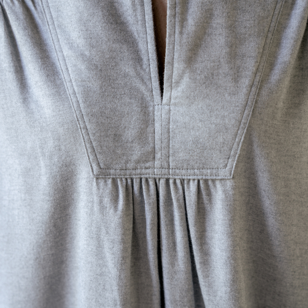 Sunday in Bed X Torquato Nachthemd Hailey Flanell Grau S - 5