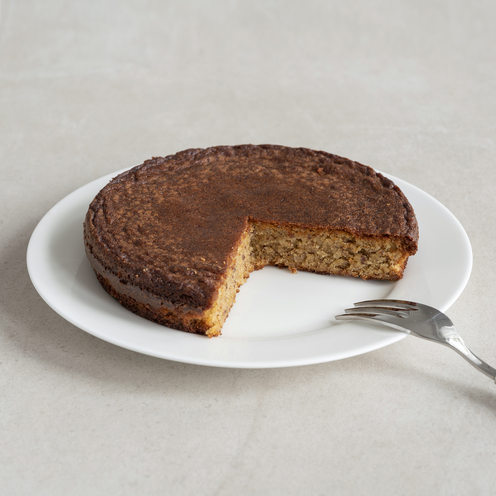 Bio Mandelkuchen mit Haselnüssen und Vanilleextrakt Bio Mandelkuchen mit Haselnüssen und Vanilleextrakt