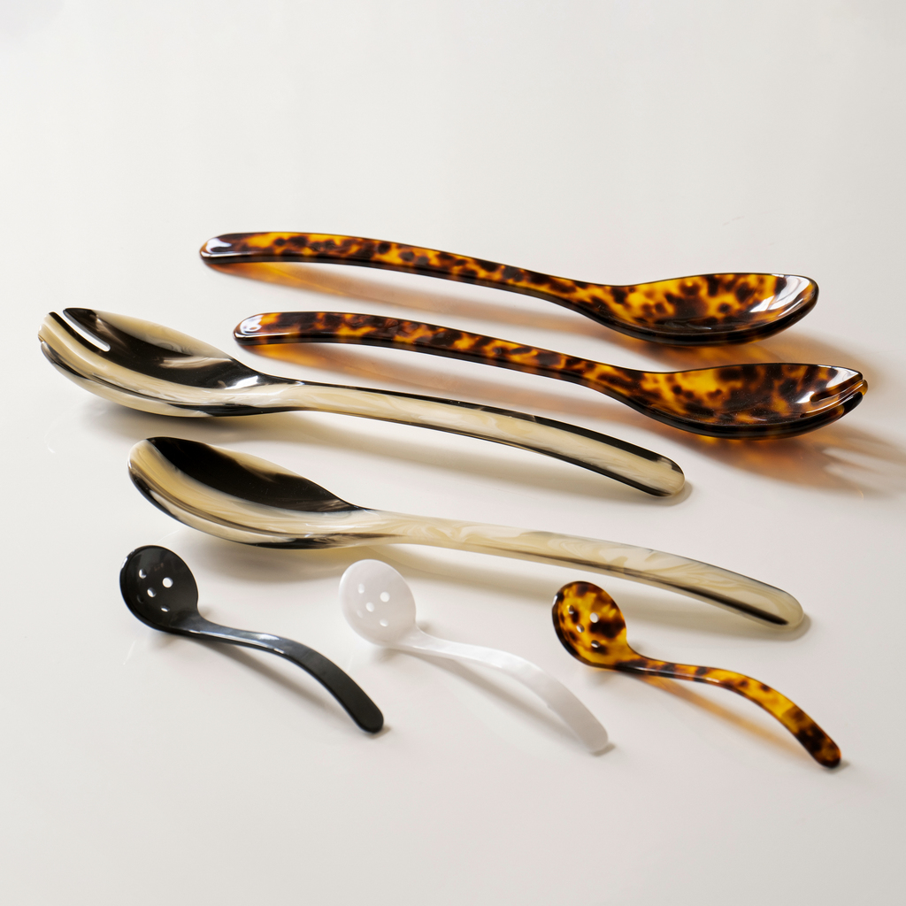 Acryl-Salatbesteck Horn - 4