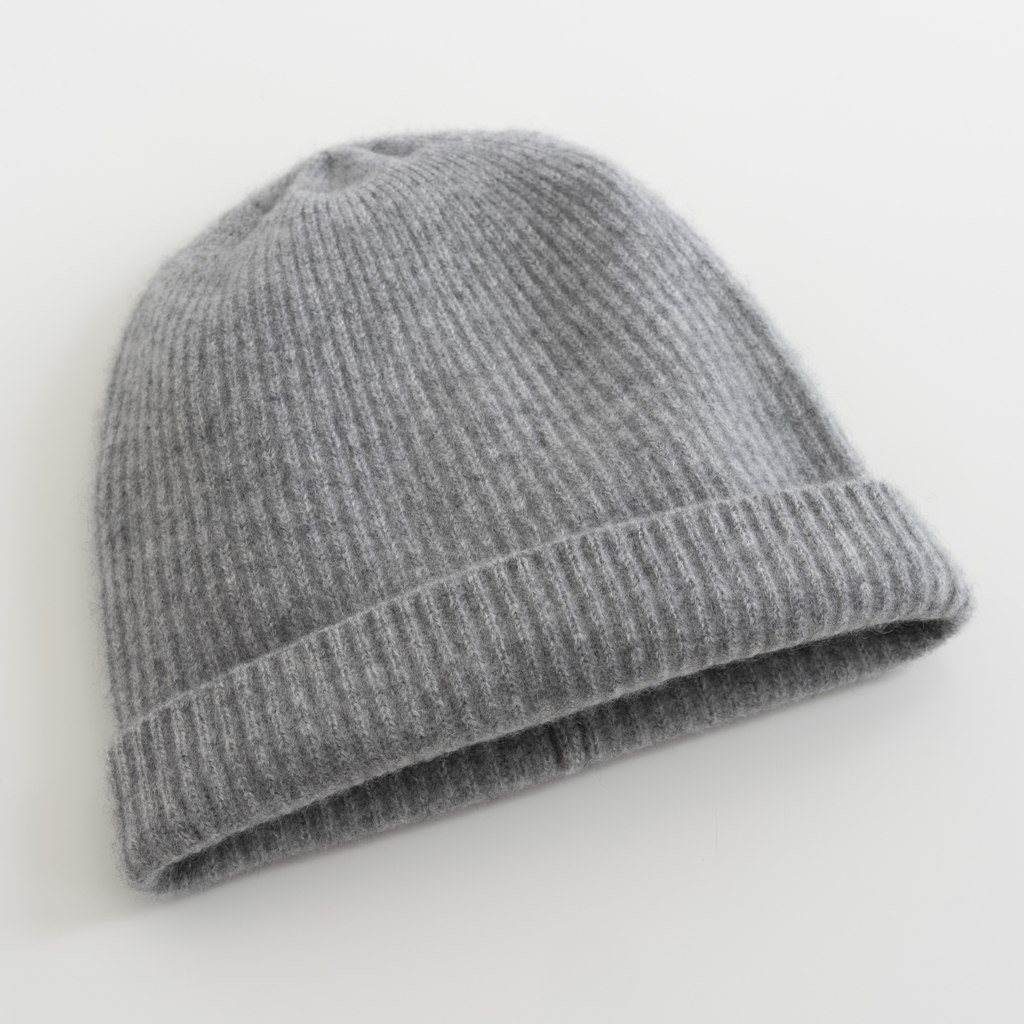 Sunday in Bed X Torquato Kaschmir-Beanie Grau - 2