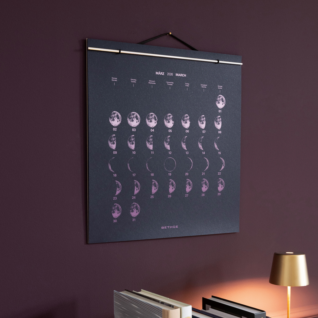 BETHGE Mondphasen-Wandkalender 2026 - 4