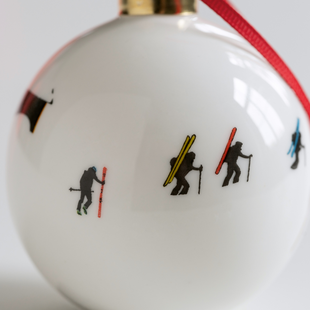 Bone China Christbaumanhänger Touring - 2