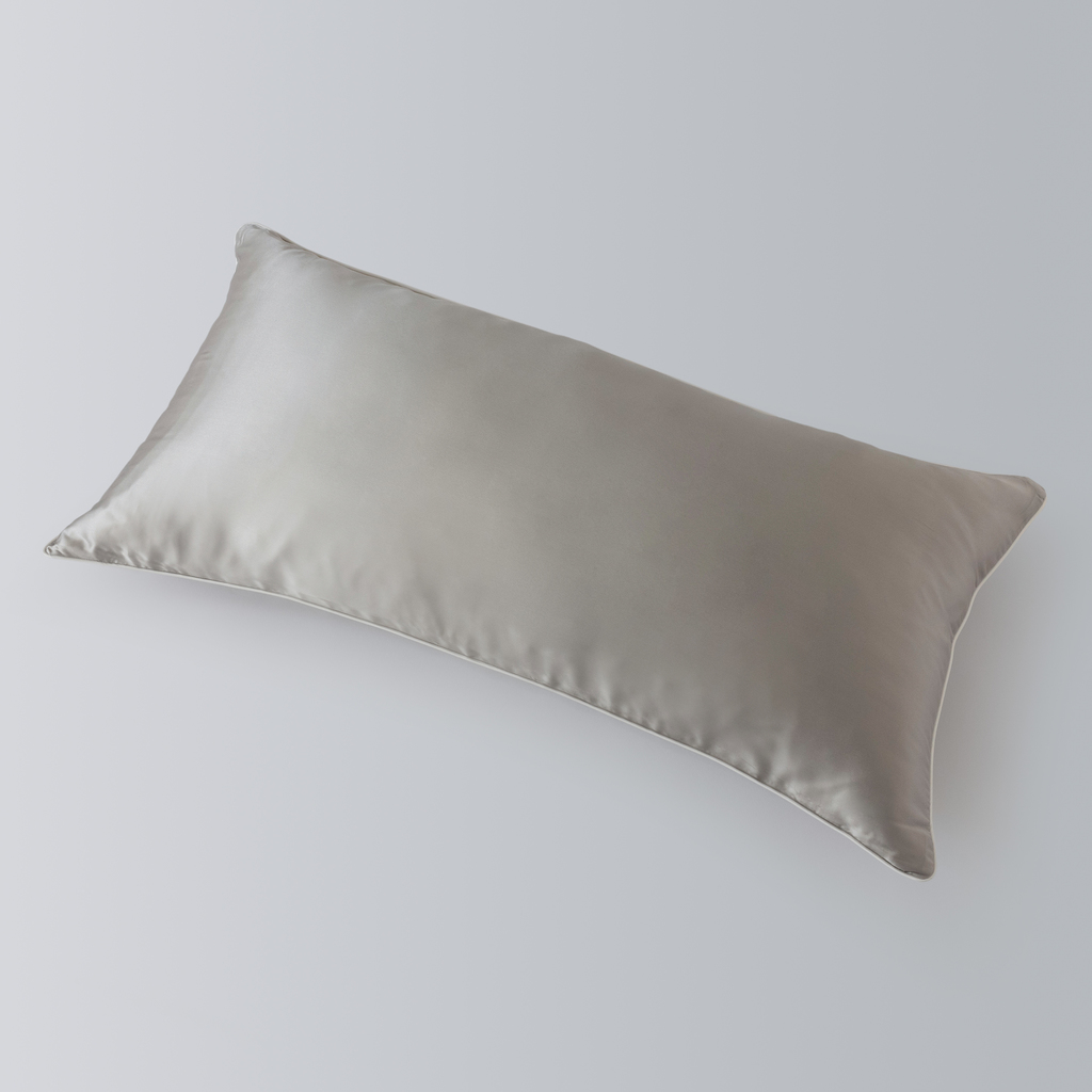 Seidenbettwäsche Braganza Silbergrau 40 x 80 cm Seidenbettwäsche Braganza Silbergrau 40 x 80 cm