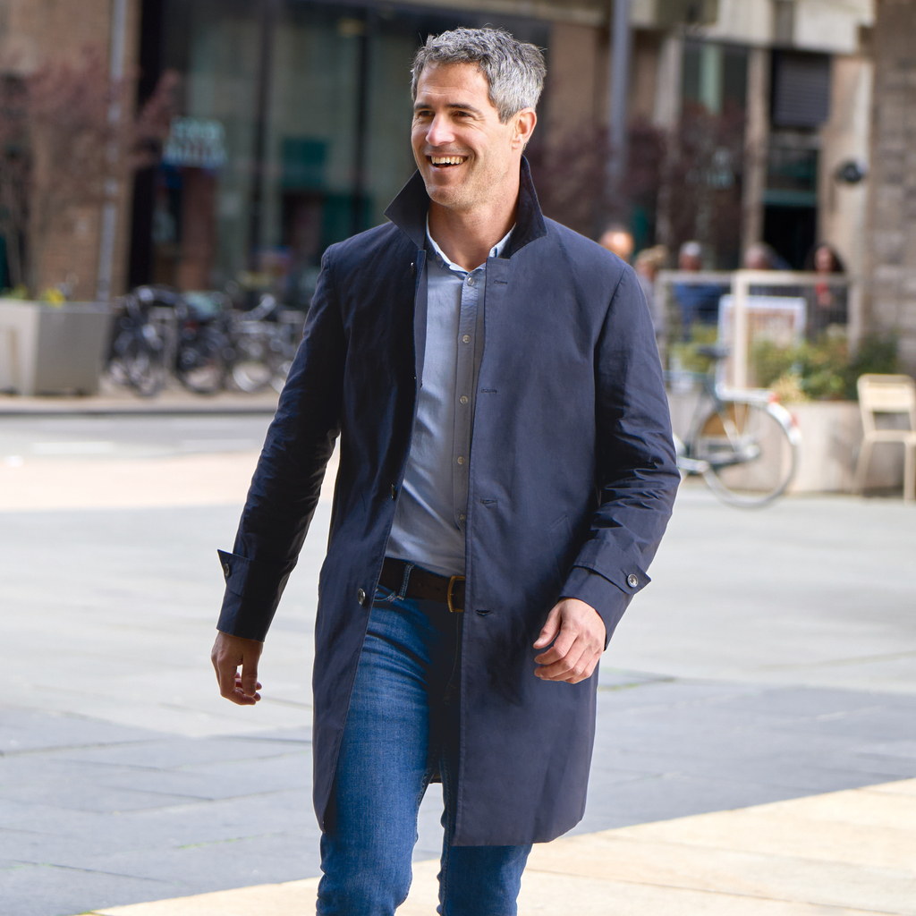 Risby & Leckonfield Kurzmantel Bembridge Navy Gr. 54 Risby & Leckonfield Kurzmantel Bembridge Navy Gr. 54