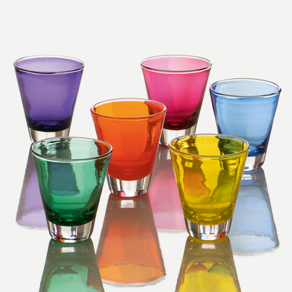 Eric Lindgren 1990 Les Coniques Trinkglas Violett - 2
