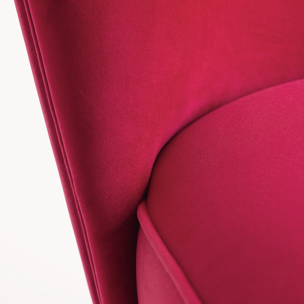 Midcentury Sessel Kopenhagen Ruby Velvet