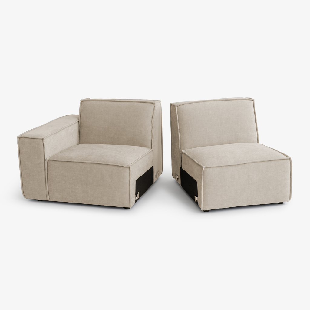 Modulares Sofa Estrade 4-Sitzer Sand