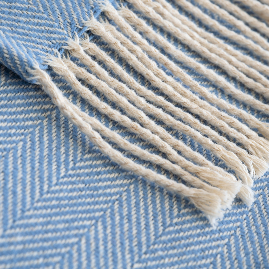 Ferreira de Almeida X Torquato Baumwolldecke Hellblau - 3