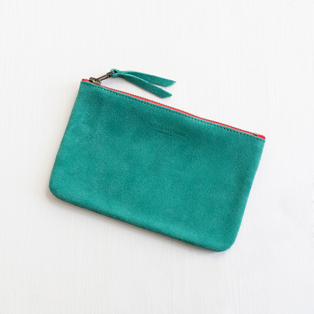 Leder-Pouch Klein Grün Leder-Pouch Klein Grün